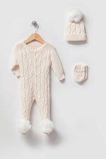 Daniel Cream Newborn Knit Coming Home Set (5 pcs) - By Baano