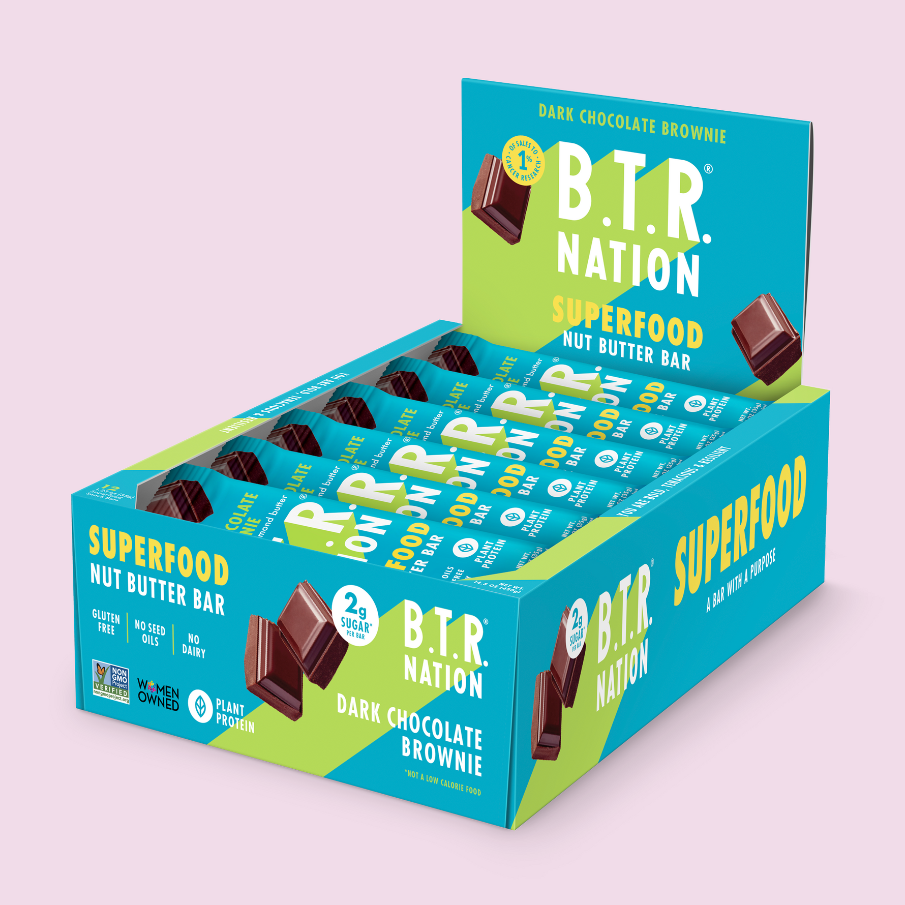 PRE-ORDER: Dark Chocolate Brownie Superfood Bar (12 Count) 🍫