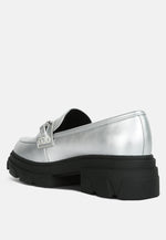Darlina Metallic Platform Loafers