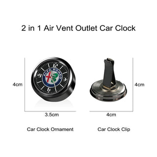 Dashboard Car Clock Air Clip Interior Car Accessories Car Dashboard Clock Cars Air Vent Clip Quartz Clocks Mini Luminous Quartz Analog Watch Universal Pocket Stick On Clock Perfect Decoration for Boats Bikes Auto Home Decoration Stevvex