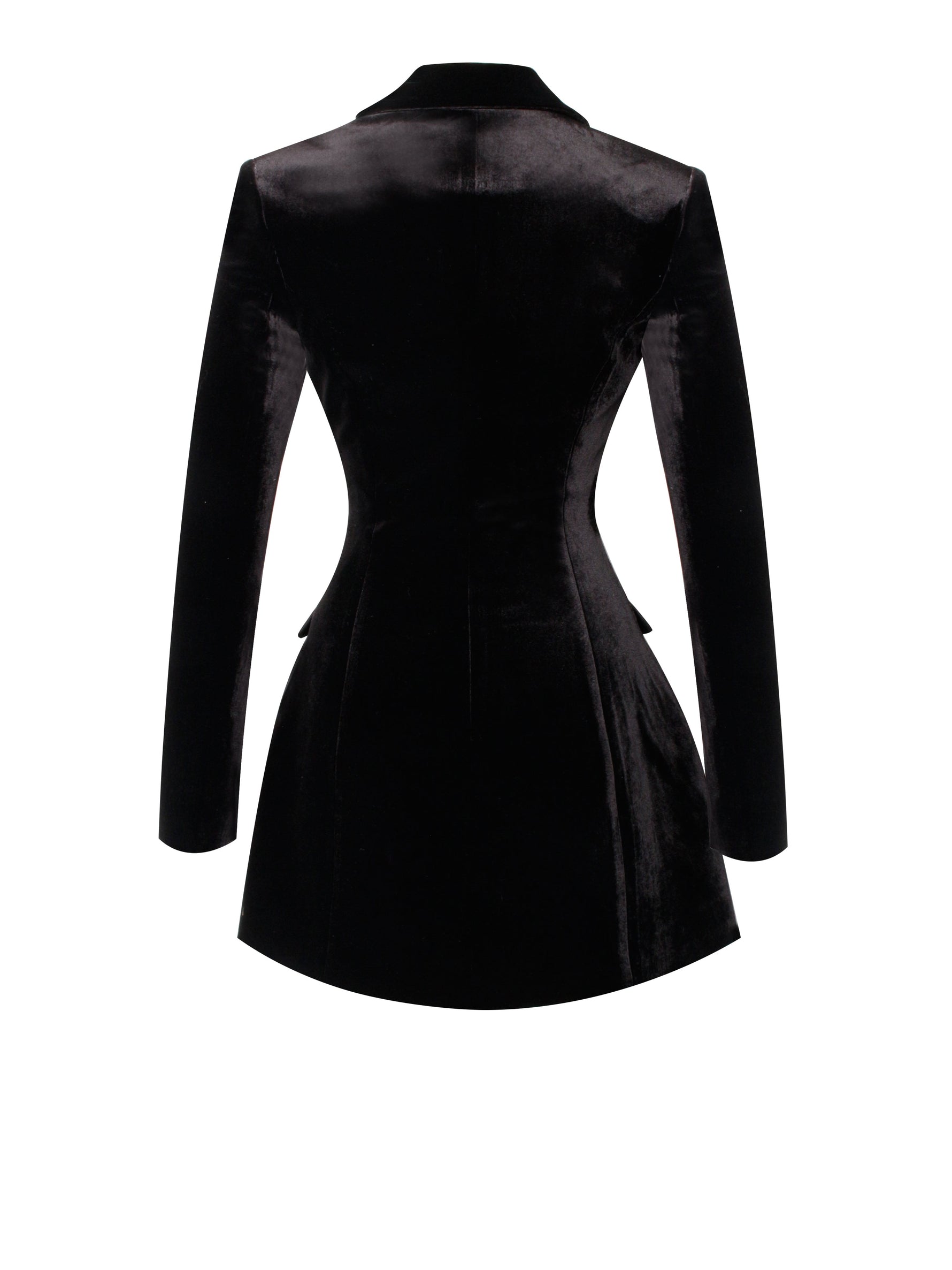 Calista Black Velvet Blazer Mini Dress Miss Circle