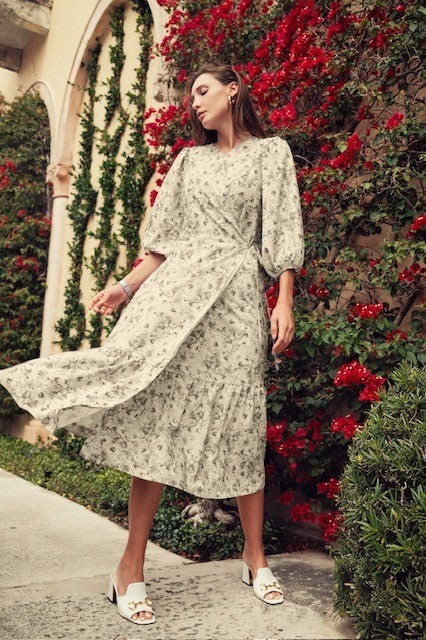 Floral Wrap Dress