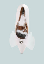 Odette Diamante Embellished Bow Stiletto Pumps London Rag International