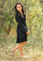 Diana Crushed Velvet Midi Dress - Glamourous Grace