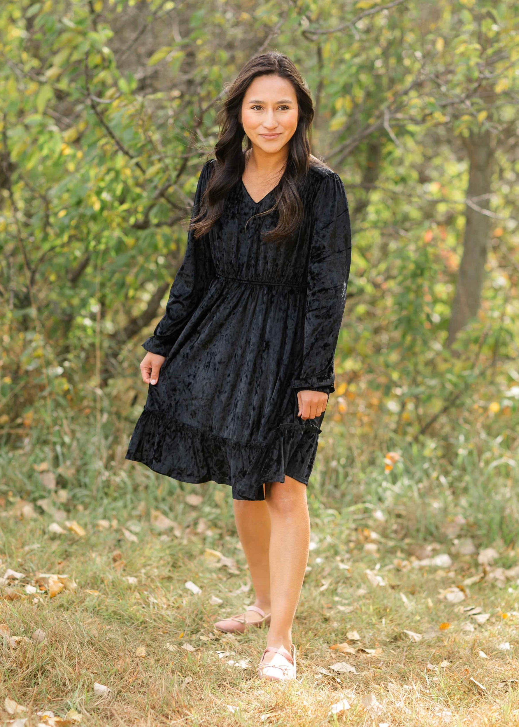 Diana Crushed Velvet Midi Dress - Glamourous Grace