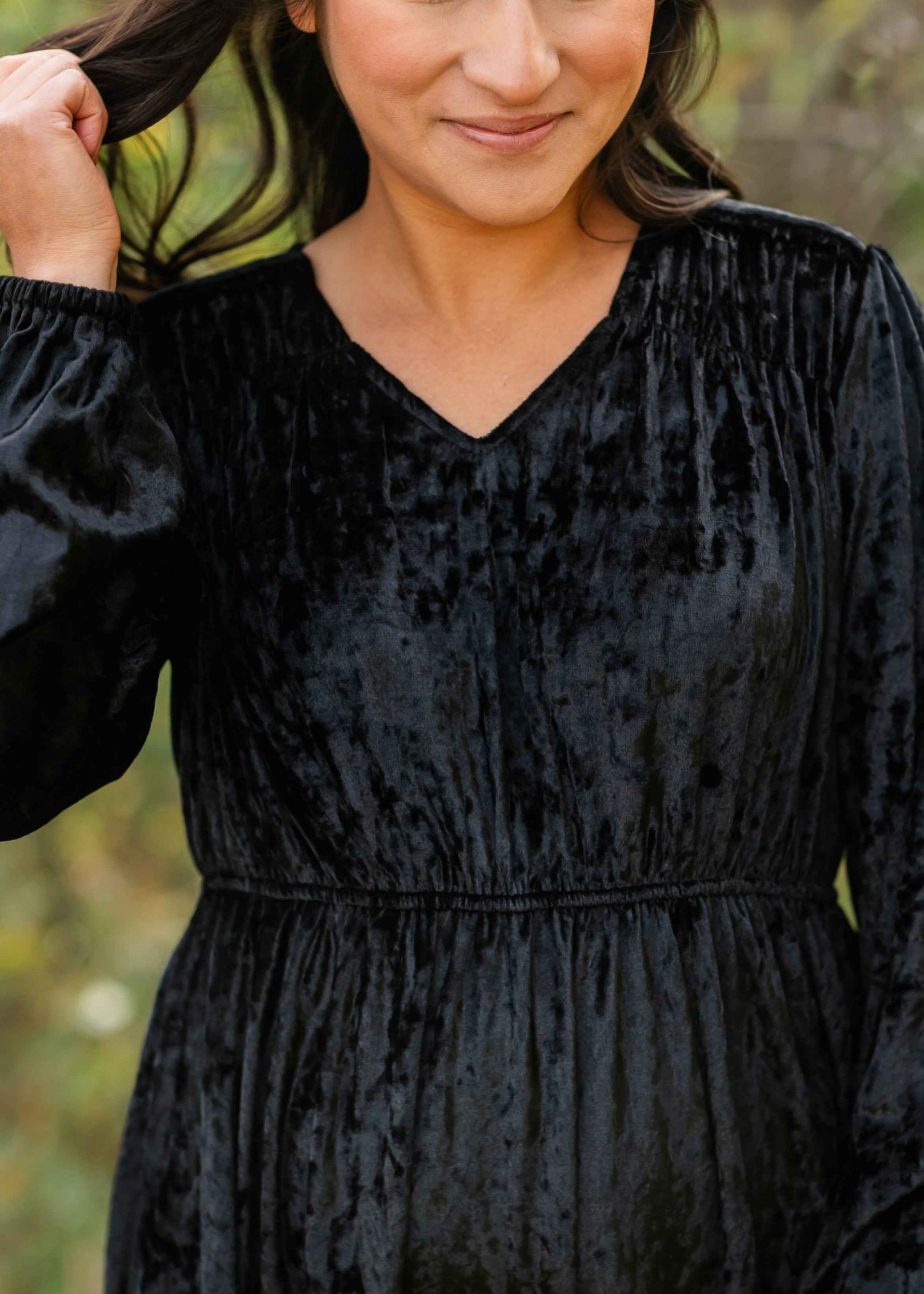 Diana Crushed Velvet Midi Dress - Glamourous Grace