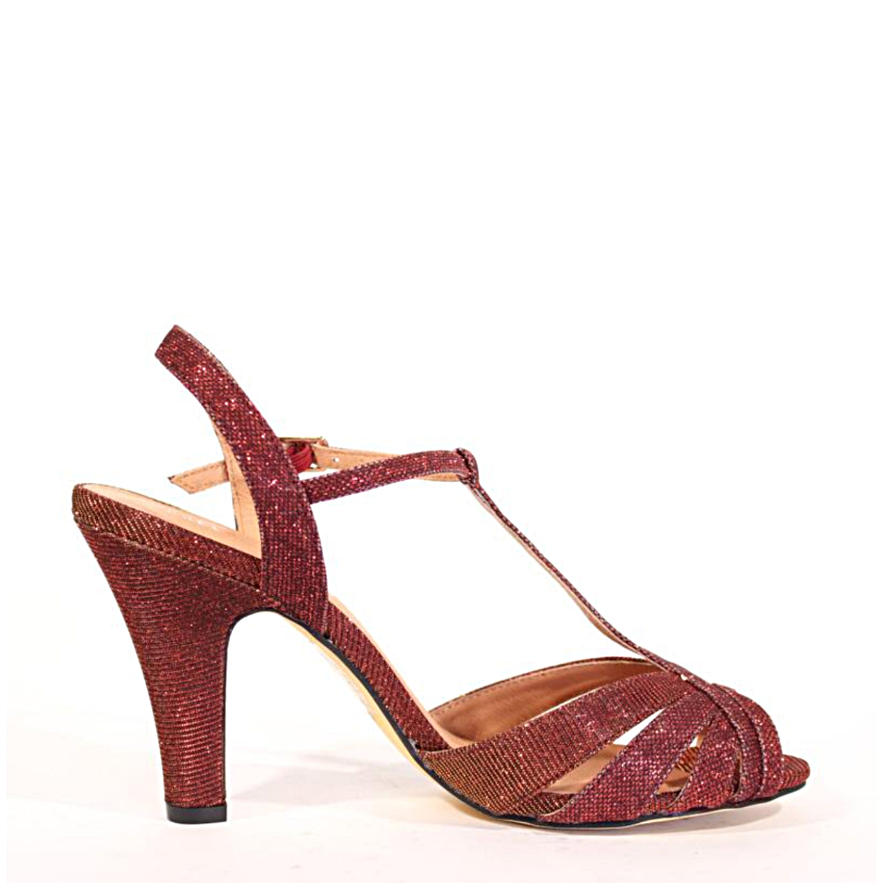 Diana Sparkly T-Strap Heels