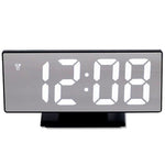 Digital Alarm Clock LED Digital Display Dual Alarm with USB Charger Port 0-100 Dimmer for Seniors Simple Bedside Big Number Alarm Clocks for Bedrooms LED Mirror Electronic Alarm Clocks Large LCD Display Digital Table Clock with Calendar Temperature Stevvex