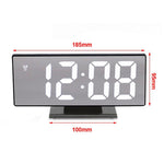 Digital Alarm Clock LED Digital Display Dual Alarm with USB Charger Port 0-100 Dimmer for Seniors Simple Bedside Big Number Alarm Clocks for Bedrooms LED Mirror Electronic Alarm Clocks Large LCD Display Digital Table Clock with Calendar Temperature Stevvex