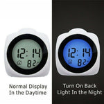 Digital Alarm Clock Projection Alarm Clock Wake Up Bedroom with Data and Temperature Display Talking Function LED Wall/Ceiling Projection Clock LCD Creative Projector Weather Temperature Desk Time Date Display Projection USB Charger Home Clock Timer Stevvex