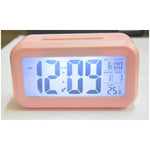 Digital Alarm Clock Voice Alarm Clock Intelligent Smart Timer Creative Students Mute LED Electronic Warning Machinery Gifts Battery Operated LCD Electronic Clock for Bedroom Home Kitchen Office Outdoor Stevvex
