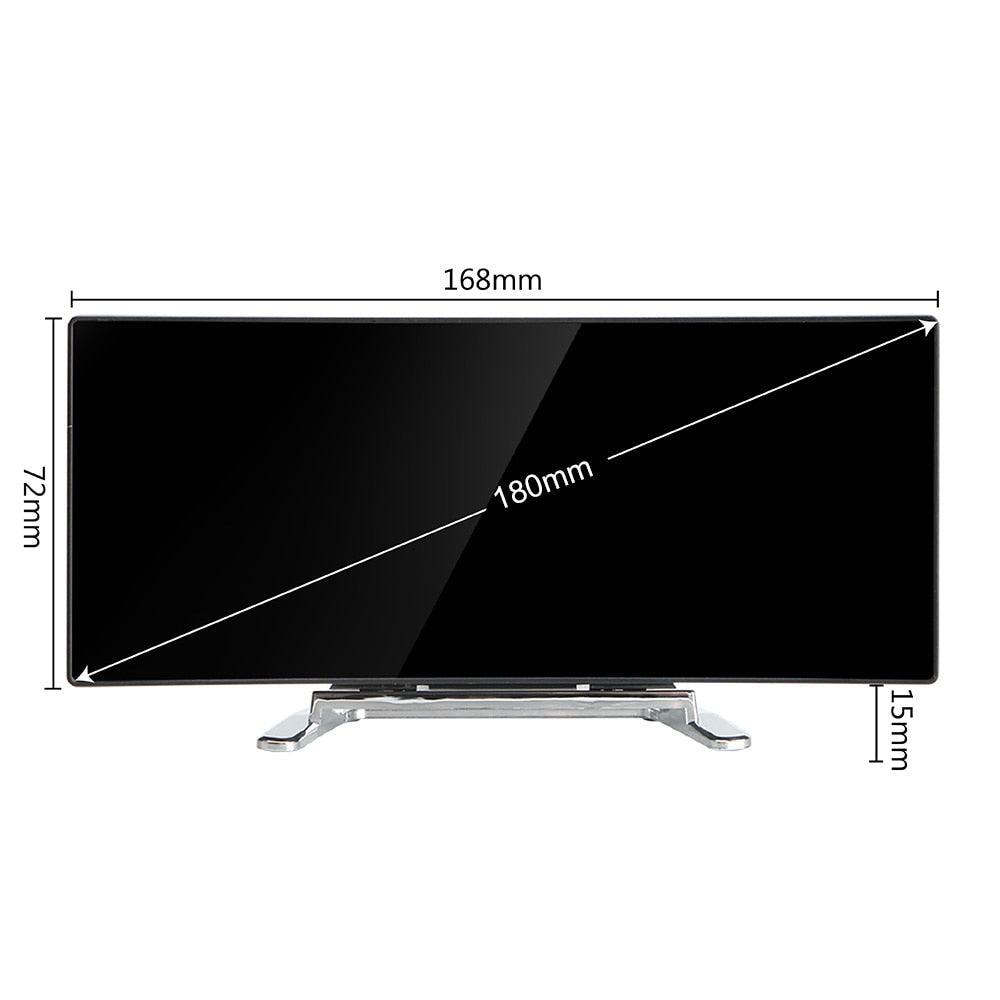 Digital Table Clock Digital Alarm Clock LED Bedside Clock Dual Alarm Adjustable Volume Alarm Clock for Bedroom  Electronic 7 Inch Number Desktop Alarm Clocks For Kids Bedroom LED Screen Curved Dimmable Mirror Stevvex