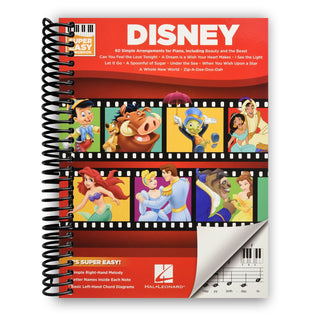 Disney - Super Easy Songbook (Spiral Bound) - By Baano