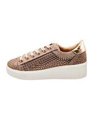 Diva Sneaker in Rose Gold Naughty Monkey