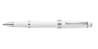 Bailey Light™ Polished White Resin Rollerball Pen - By Baano