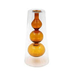 Double Wall Bubble Glass Bud Vase