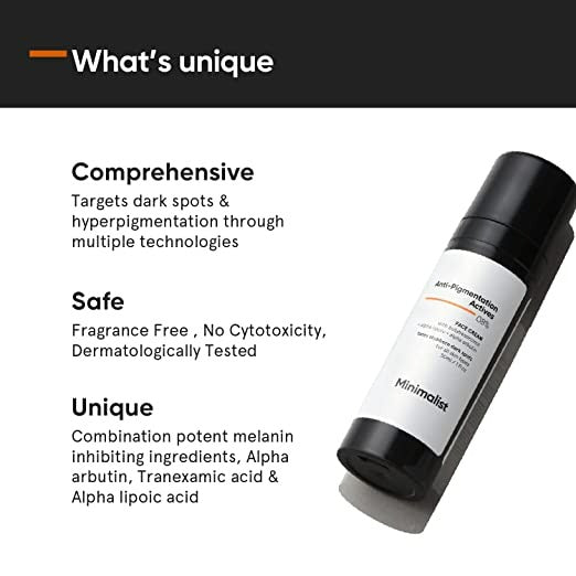 Minimalist Anti-Pigmentation Actives 08% Face Cream