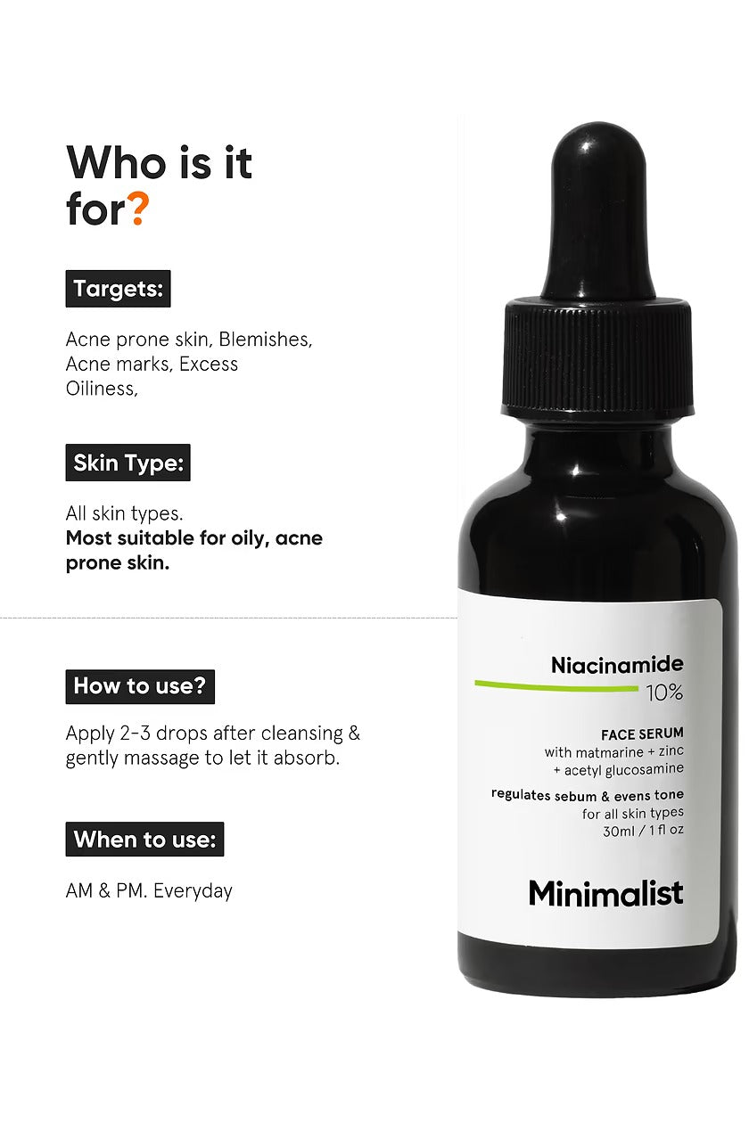 Minimalist 10% Niacinamide Face Serum