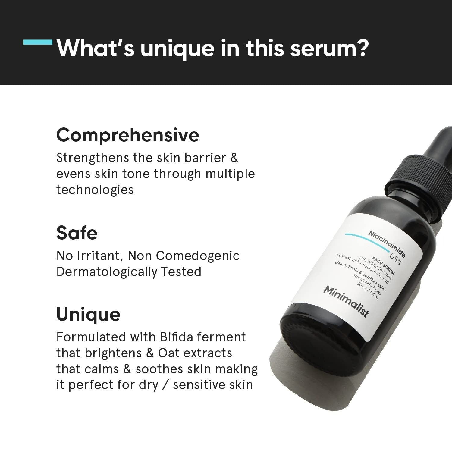Minimalist Niacinamide 5% + Hyaluronic Acid 1%