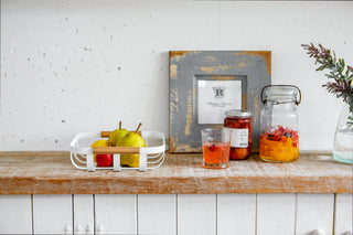 Fruit Basket - Steel + Wood - By Baano