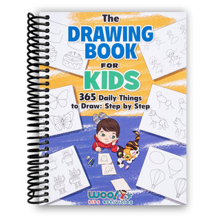 The Drawing Book for Kids: 365 Daily Things to Draw, Step by Step (Woo! Jr. Kids Activities Books) (Spiral Bound) - By Baano