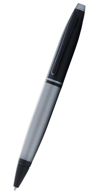 Calais™ Matte Gray and Black Lacquer Ballpoint Pen - By Baano