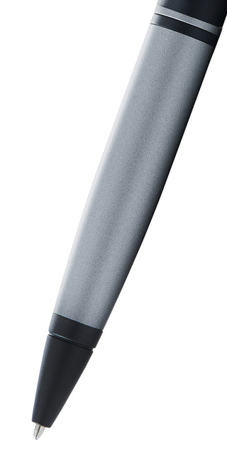 Calais™ Matte Gray and Black Lacquer Ballpoint Pen - By Baano