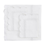 600 Thread Count Scallop Rope Embroidered Cotton Duvet Set