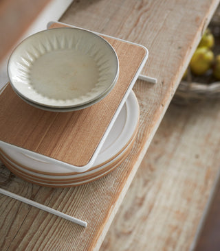 Dish Riser - Small - Steel + Wood - By Baano