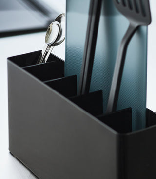 Utensil & Thin Cutting Board Holder - Steel - By Baano