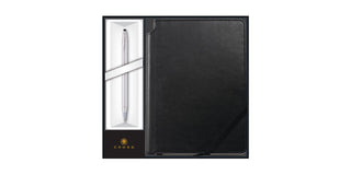 Classic Century® Lustrous Chrome Ballpoint with Classic Black Journal Gift Set - By Baano