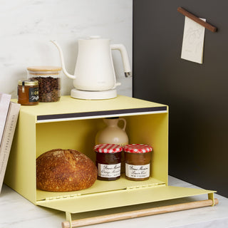 Bread Box - Steel + Wood - By Baano