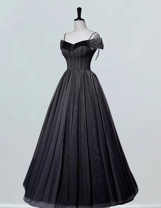 Off-Shoulder Tulle Evening Gown | Elegant Prom & Bridesmaid Dress