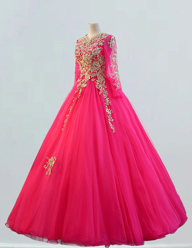 Navy long sleeve bride gown plus size wedding dress gown dark blue princess prom dress ball gown