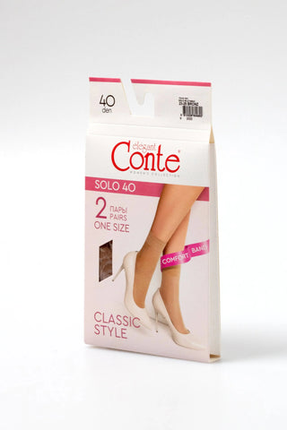 Socks Conte Solo 40 Den (2 pairs) - By Baano