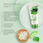Jeju Aloe Fresh Soothing Gel Tube - Moisturizing, Restoring