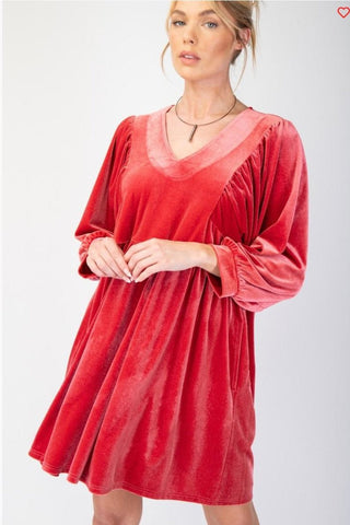 Dress, Pink Velvet
