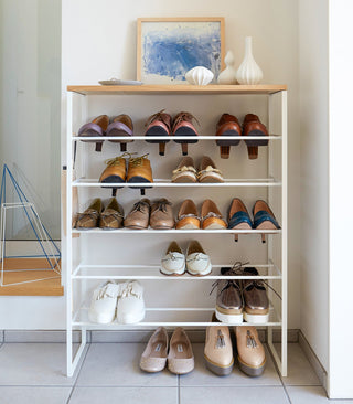 Six-Tier Shoe Rack (34" H)  - Steel - By Baano