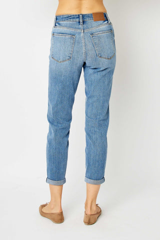 Judy Blue Size 3 and 5 Cuffed Hem Slim Jeans