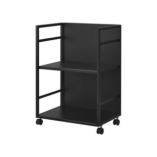 Two-Tier Hideaway Storage Cart (24" H)  - Steel - By Baano