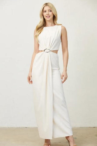 Cut-Out Midi Dress