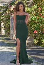 Naomi Corset Gown - Emerald