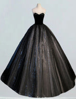 Women's Black Tulle Strapless Evening Gown | Elegant Prom & Bridesmaid Dress