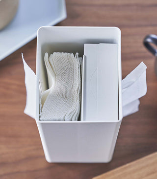 Two-Sided Tissue Case - Steel + Wood - By Baano