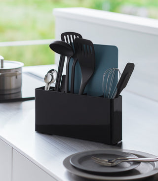 Utensil & Thin Cutting Board Holder - Steel - By Baano