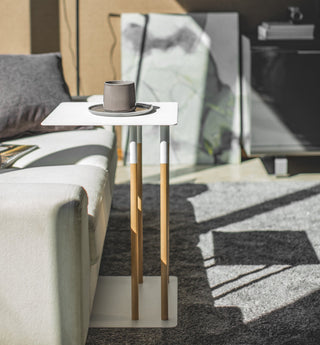 C Side Table (22" H)  - Steel + Wood - By Baano