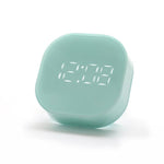 Electronic Square Silent Bedside Alarm Clock Intelligent Temperature Sensing Magnetic Attraction Desk Clock Mini Battery Operated Alarm Clock  Home Decor Stevvex