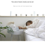 Electronic Square Silent Bedside Alarm Clock Intelligent Temperature Sensing Magnetic Attraction Desk Clock Mini Battery Operated Alarm Clock  Home Decor Stevvex