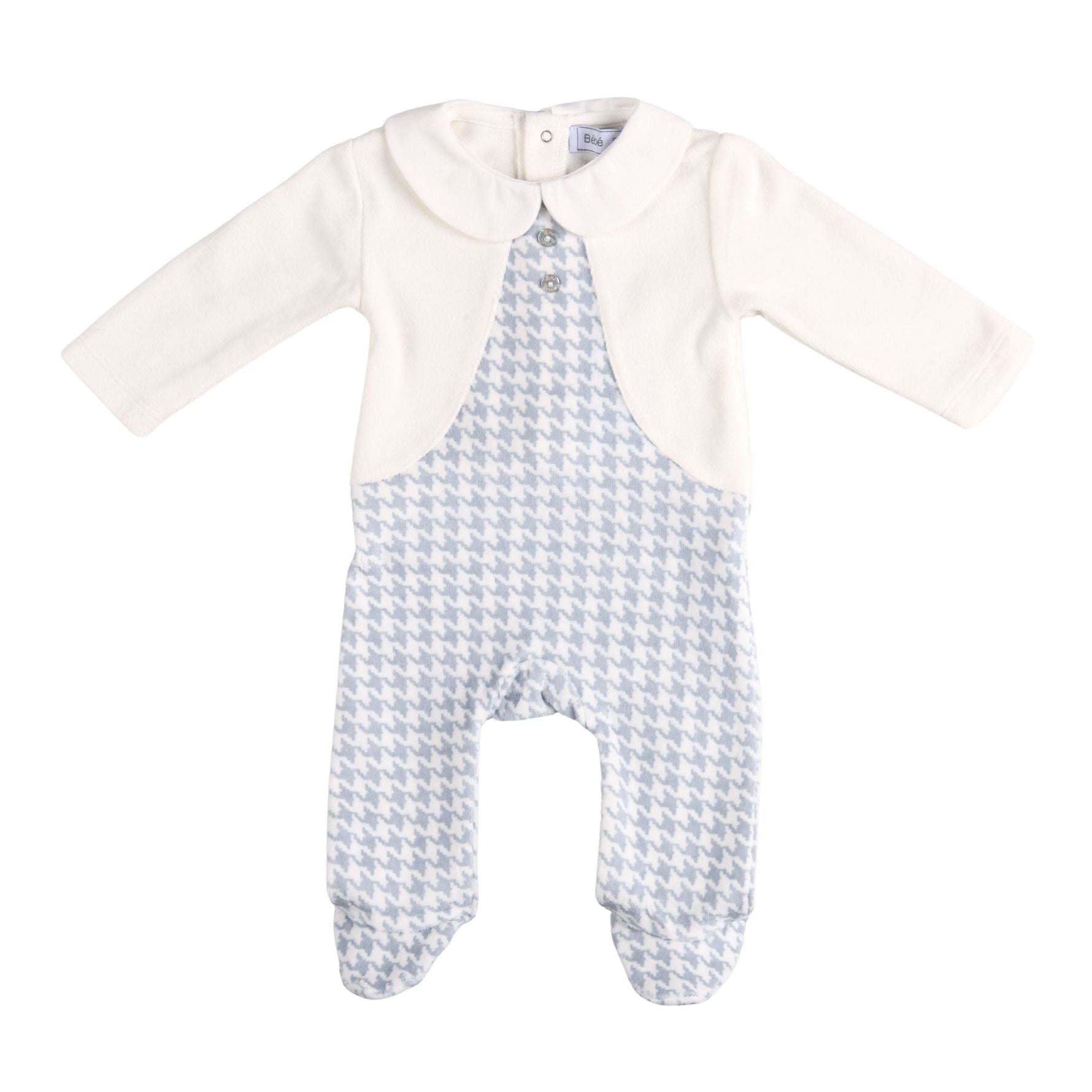 ELEONOR | Boys Blue Babysuit Gift Set (3)
