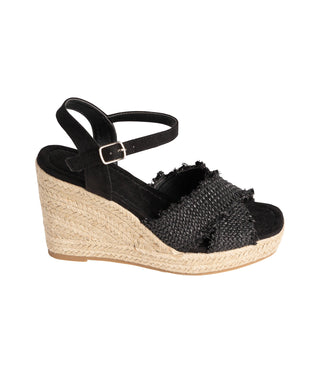 Elinor Wedge in Black Naughty Monkey